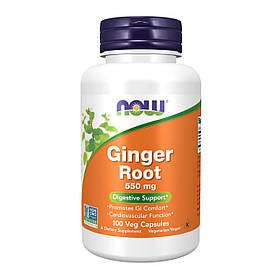Now Foods Ginger Root 550mg - 100 vcaps yL.