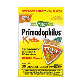 Nature's Way Kids Primadophilus - 30 tabs Orange yL.