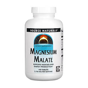 Source Naturals Magnesium Malate 1250 mg - 180 tabs yL.