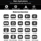 Мультиметр BSIDE S11, цифровий, True RMS, NCV, 9999 відліків, акумулятор, ліхтарик, фото 5