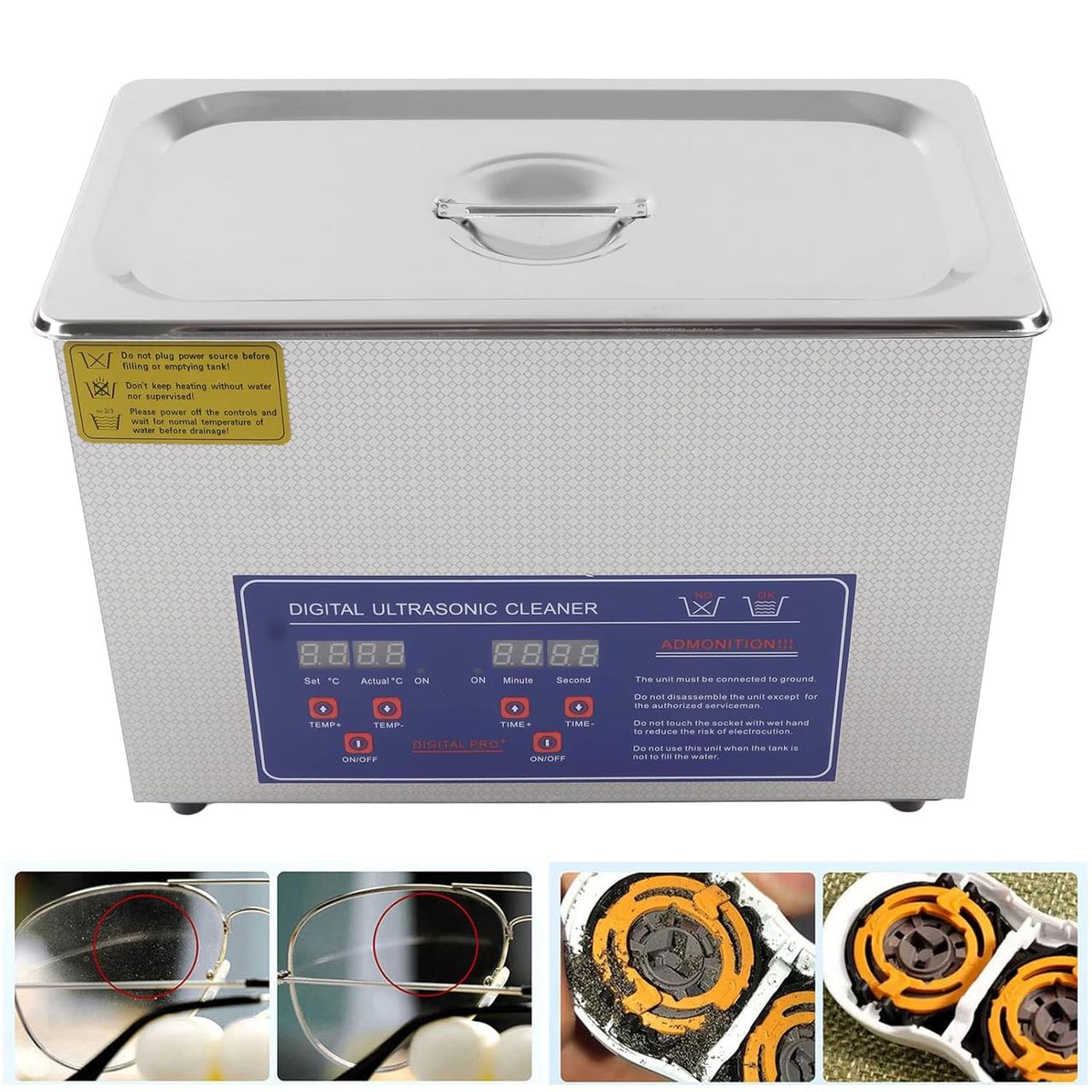 УЗ ванна 30 літрів MH-100S 600Вт з нагрівачем, ультразвуковий стерилізатор, фото 1