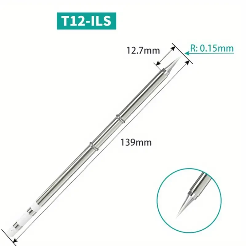 Сменне жало T12-ILS точність і надійність для паяльників та паяльних станцій Hakko T12, фото 1