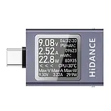 USB тестер Hidance HDC-085C з підтримкою Type-C — вимір струму, напруги та ємності, фото 3