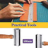 Валик для формування шкіри 100 мм, металевий ролик для тиснення та вирівнювання, фото 3