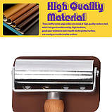 Валик для формування шкіри 100 мм, металевий ролик для тиснення та вирівнювання, фото 6