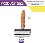 Валик для формування шкіри 100 мм, металевий ролик для тиснення та вирівнювання, фото 7