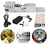 Міні токарний верстат по дереву 100 Вт, мережевий, для моделізму та виготовлення бусин, фото 4