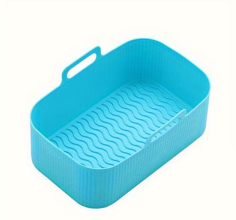 Силіконова форма вкладиш для фритюрниць духовок мультипечі SAM-6511 синій 19.5см, фото 1