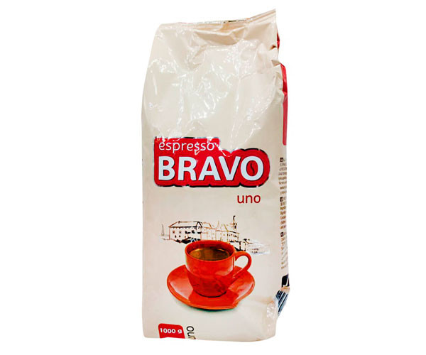 Кава в зернах Bravo Espresso 1кг Україна робуста вендінг міцна кава, фото 1