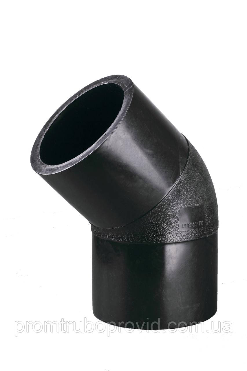 Коліно стик ПЕ 100 SDR 11 PN 16 д.90/45, фото 1