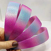 Обруч для волосся "Маліно блакитний амбре".