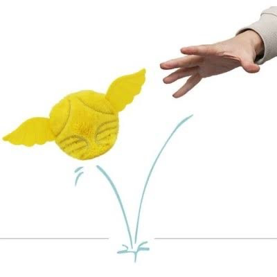 М’яка іграшка-стрибунець TY Beanie bouncers Golden Snitch Золотий Сніч 9 см, арт.83045, фото 1