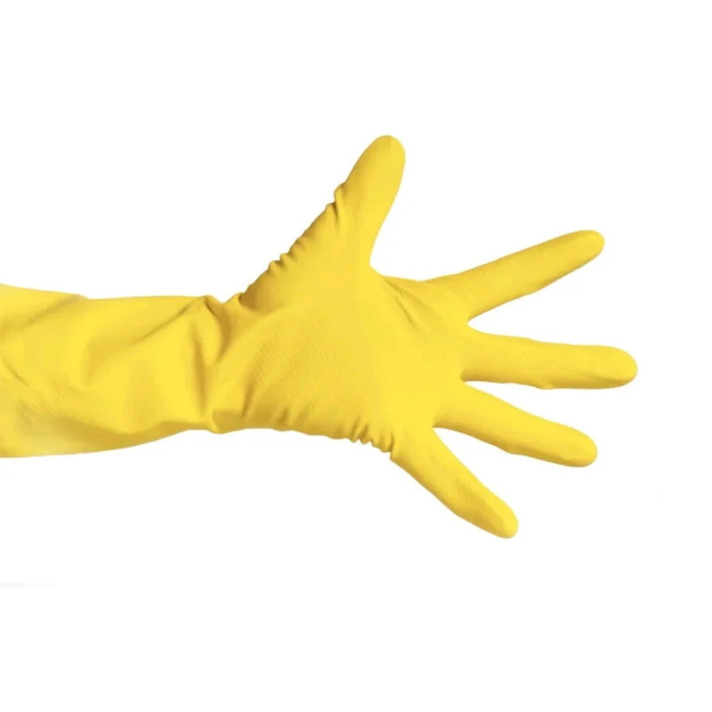 Рукавички латексні Bonus Natural latex glove L 1 шт Універсальні латексні рукавички Рукавички господарські