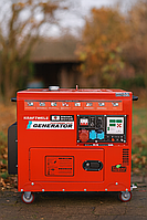 Дизельний генератор 9.8 кВт Kraftwele DOUBLE TANK SDG9800S 3 F 3-фазний з подвійним паливним баком