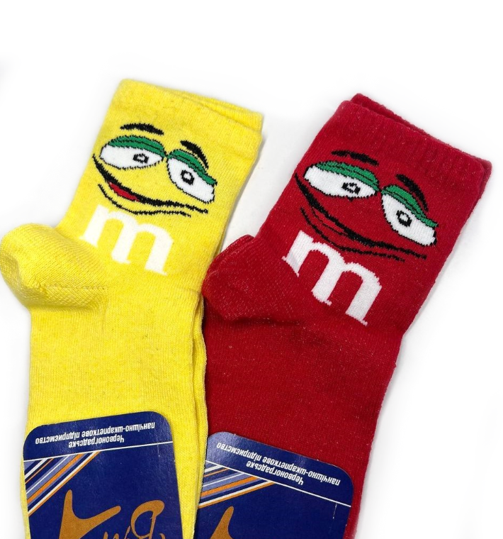 Шкарпетки підліткові M&M's 19-21 (33-35) р. (12 пар!) Демісезонні, фото 1