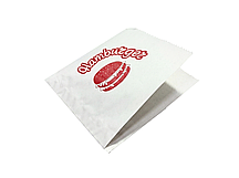 Куточок для гамбургера 150*135*0 з друком (0,19грн./шт.)