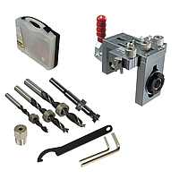 Кондуктор 3-в-1 для свердління та фіксації — універсальний столярний шаблон із швидким затискачем V3