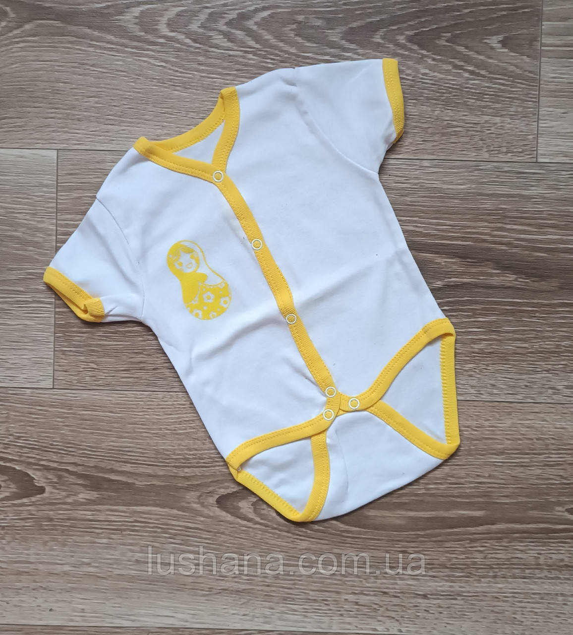 Боді на дівчинку / короткий рукав / рібана / р.68, 3-6 міс., фото 1