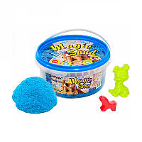 Пісок Magic sand блакитного кольору у відрі 0,350 кг 370-2