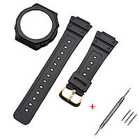 Ремінець + безель (рант) для Casio G-Shock GA-2100 Black GD