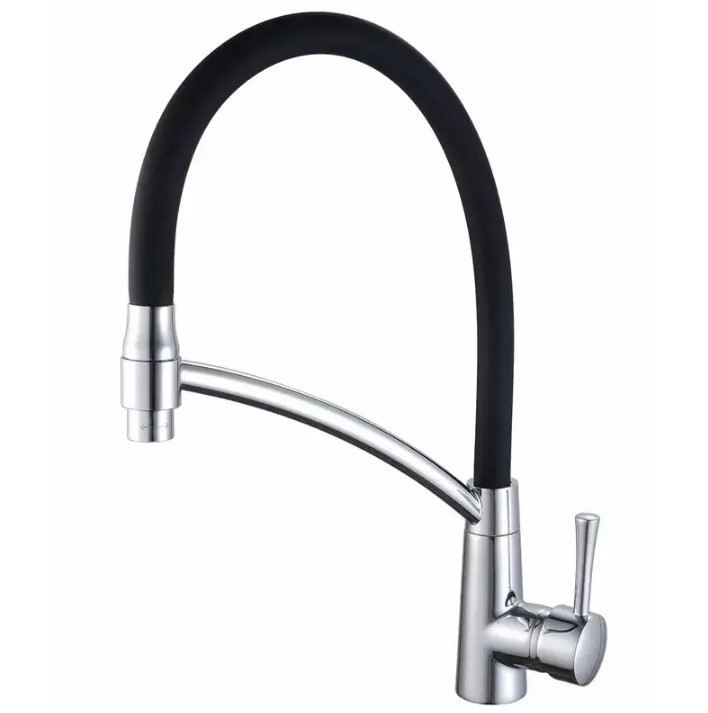 Змішувач для кухні латуний з гнучким виливом MiX Premium ROSSI 017, фото 1