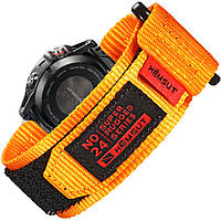 Ремінець для годинника Hemsut HS121 Super Strong Nylon Garmin Orange 20 mm