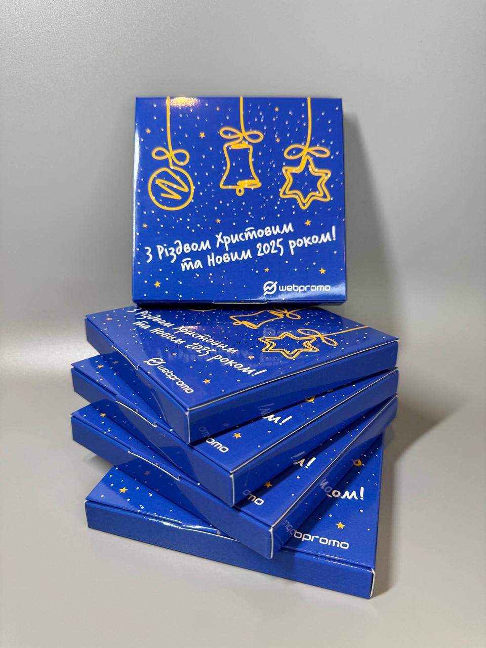 50 шт. Шоколадний подарунок Книга з 9 шоколадками з логотипом 4,5 г, фото 1