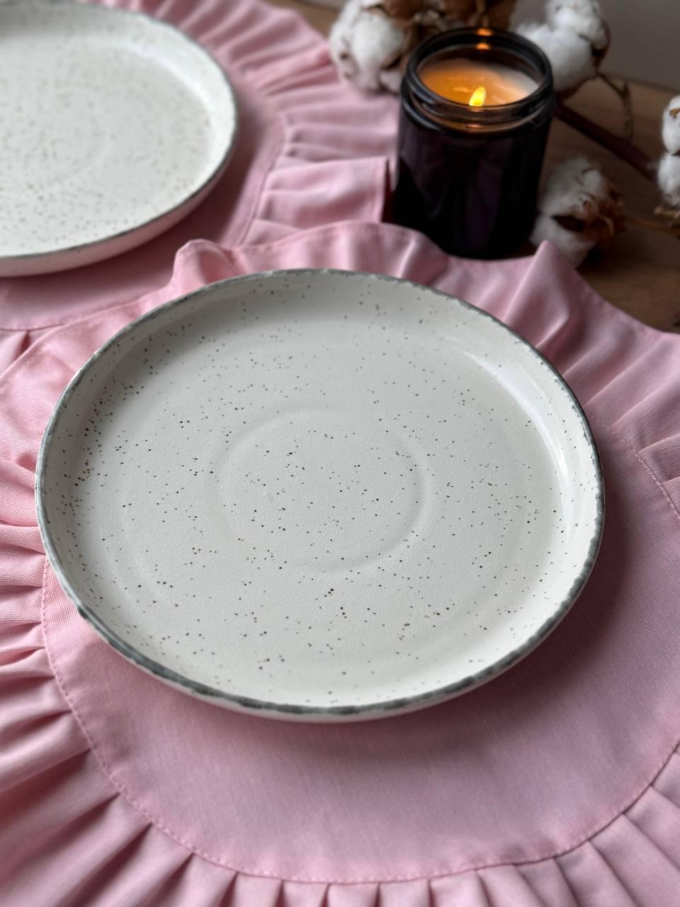 Тарілка Кругла з бортиком 22 см SORA