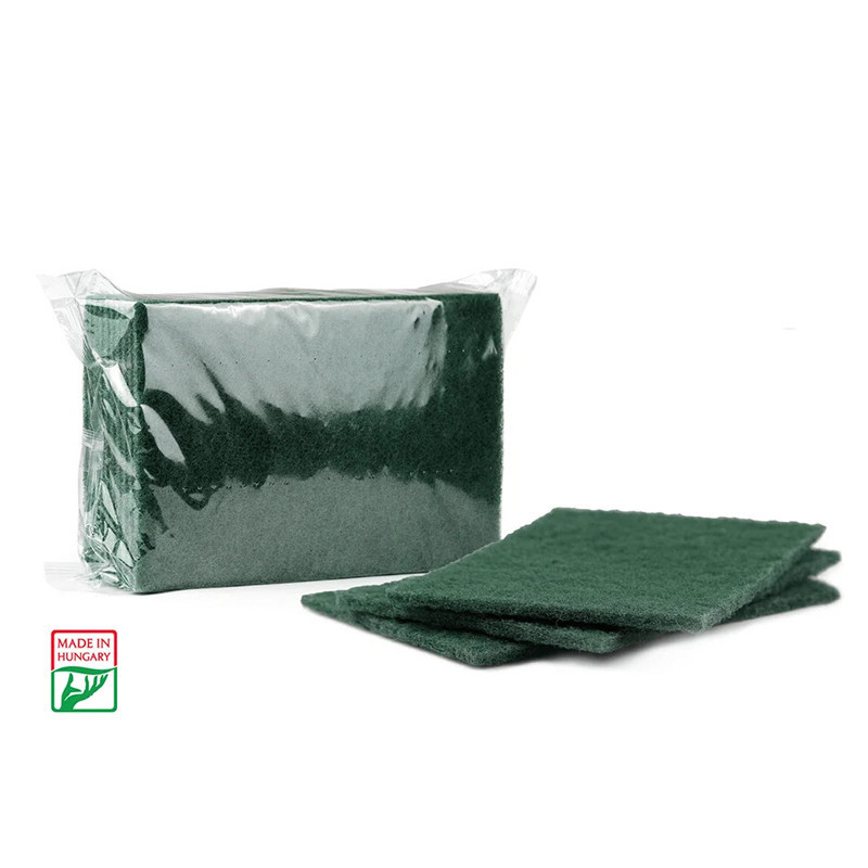 Губка абразивна для чищення Bonus 22.5х15 см 10 шт Плоска губка для чищення Абразивна чистяча губка