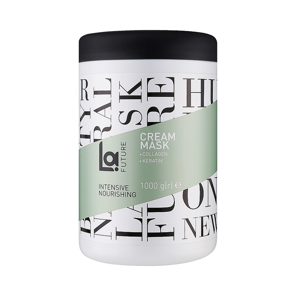 Крем-маска для фарбованого волосся La Future Інтенсивне живлення з колагеном і кератином 1000 мл Маска для волосся