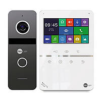 Комплект відеодомофона NeoLight TETTA+ і панель виклику SOLO Graphite