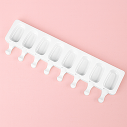 Форма силіконова для міні ескімо на 8 шт — форма для морозива та десертів