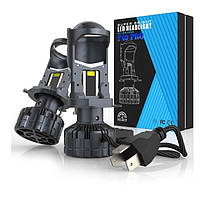 Лампа LED Міні Лінзи H4 D36мм 90/140w 10000/15000Lm 6000K 7035+7535 Module 9-30V Canbus F40PRO