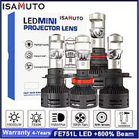 Лампа LED Міні Лінзи H4 D32мм 95/135w 10000/14000Lm 6000K 3570 Module 9-30V Canbus (A80S)