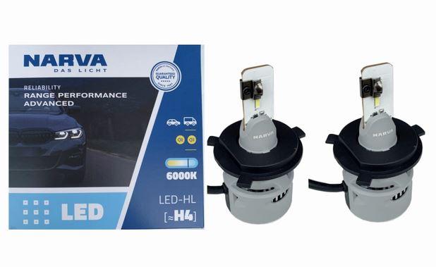 Лампа LED H4 радіатор+кулер 38W/3400Lm/6000K IP67/12-24V "NARVA" Range Power Advanced 181878100, фото 1