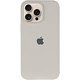 Чохол Silicone Case Full Protective (AA) для Apple iPhone 14 Pro (6.1") Бежевий / Antique White, фото 2