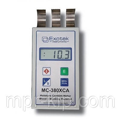 Вологомір деревини та будматеріалів Exotek MC-380XCA (0-98%) 230 порід, 19 груп будматеріалів, Німеччина