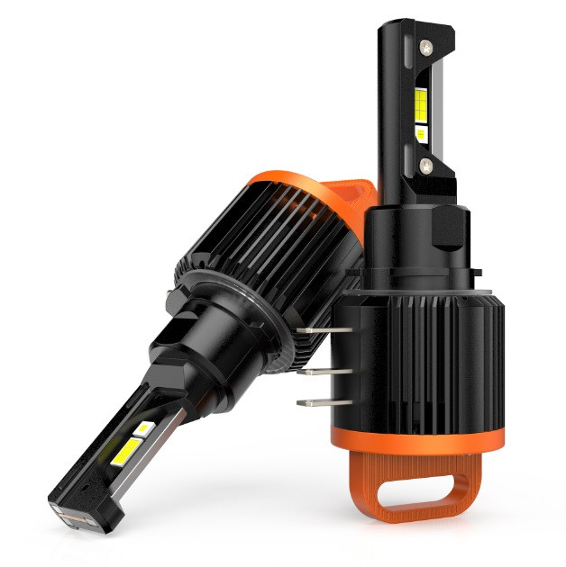 Лампа LED_H15 радіатор+кулер 100W/10000Lm/6500K 3570 Chip 9-18V "D30" + ДХО 24WCanbus VAG Group, фото 1
