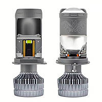 Лампа LED Міні Лінзи H4 D35мм 160/170w 17000/18000Lm 6000K 3570 Chip 12V "F60"