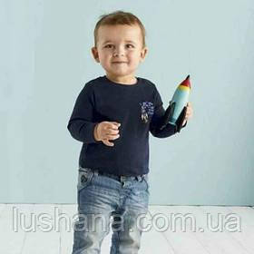 Кофта реглан лонгслів Lupilu на хлопчика малюка  / р.74-80 - 6-12 місяців / 1 шт. / ракета, фото 1