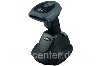 Бездротовий сканер штрих-кодів Cino F780 BT KBW чорний із міцним прогумованим корпусом