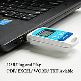 Реєстратор температури Elitech RC-5 (UK) (-30 °C — +70 °C,± 0,5 ° С) Пам'ять 32000. PDF, Word, Exel, TXT, фото 7