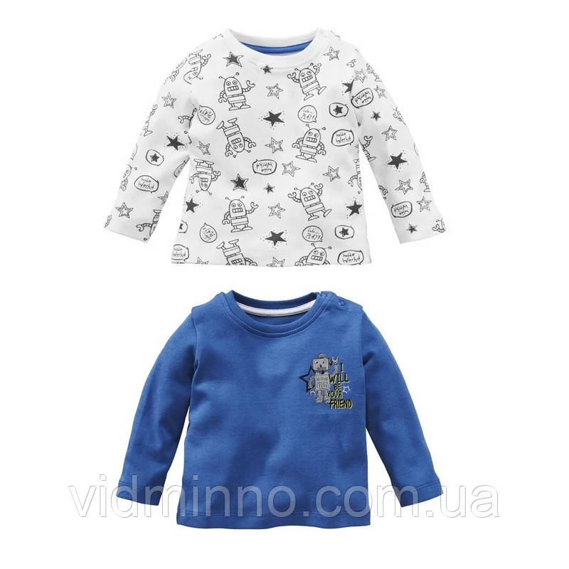 Кофти лонгсліви (набір) Lupilu на хлопчика малюка р.74-80 - 6-12 місяців, фото 1