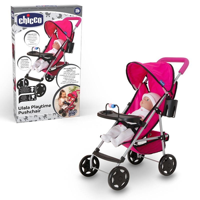 Коляска для ляльки Baby Chic 1424026, прогулянкова, підстаканник, корзина, метал, фото 1