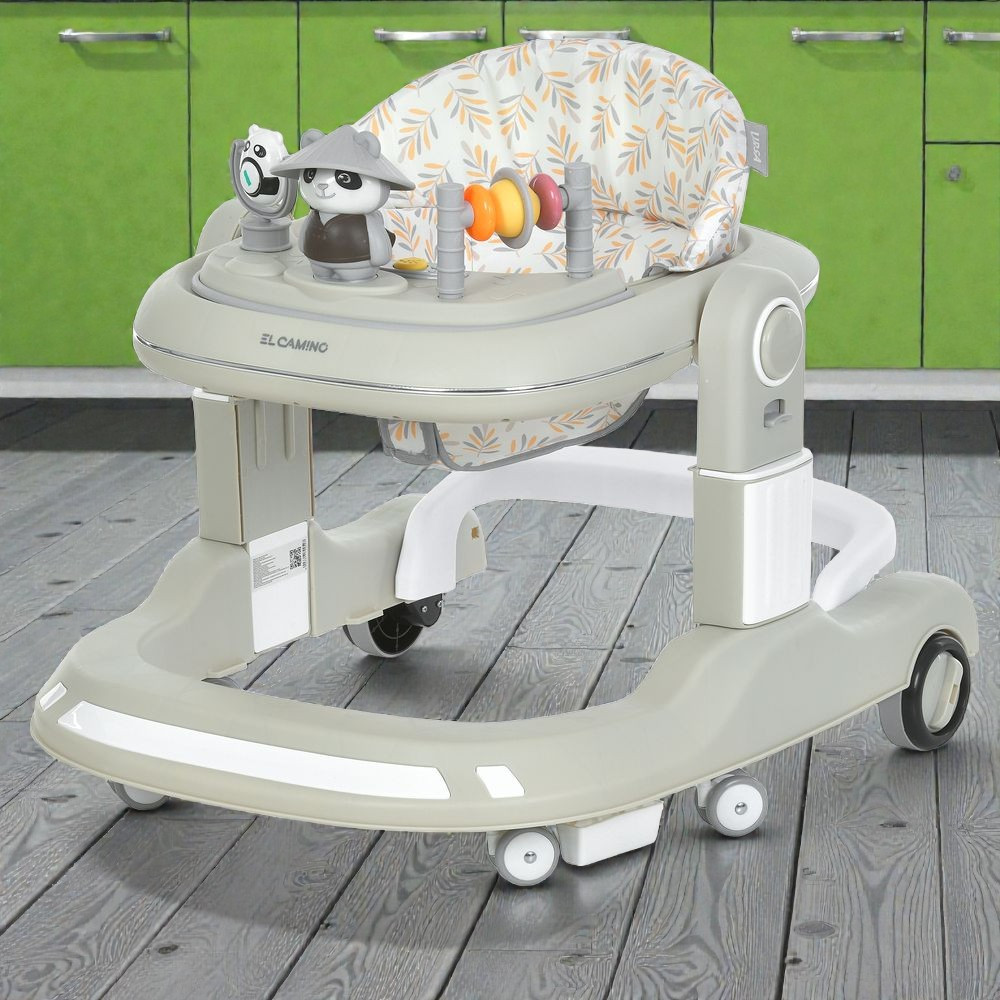 Ходунки-пушер 2в1 El Camino ME 1200 URSA з іграшками, музикою та підсвіткою, 6 силіконових коліс, фото 1