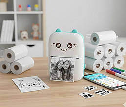 Міні фотопринтер Cat Izoxis 22272 + 10 роликів паперу