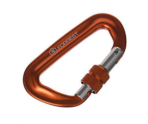 Карабін Forrest D-shape Lorck Climbing Carabiner 81x50мм Orange (202318) FDLCC-O