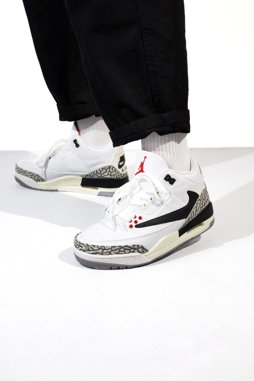 Nike Air Jordan 3 Retro White/Brown, фото 1