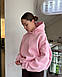 Жіноче худі oversize з якісним принтом | трьохнитка на флісі, фото 3