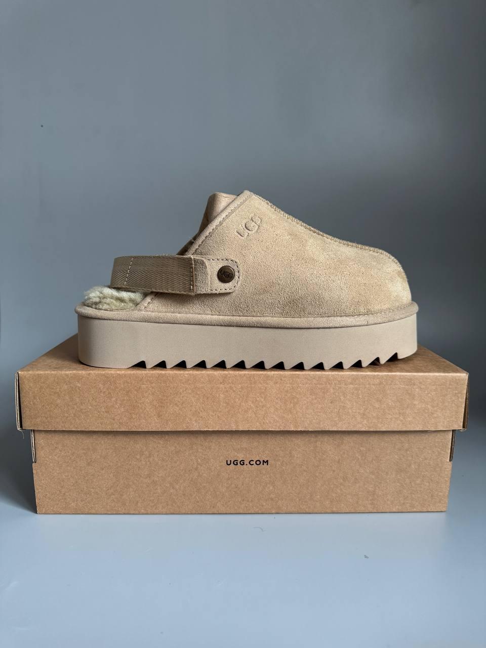 Ugg Lanah Clog Platform Beige БРАК 377, фото 1